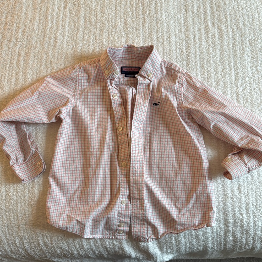 Toddler Vineyard Vines Whale Shirt in Light Pink Size 2T
